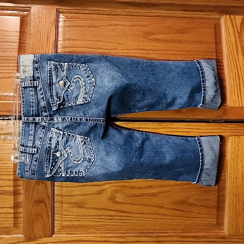 Silver Suki Flap Capri's